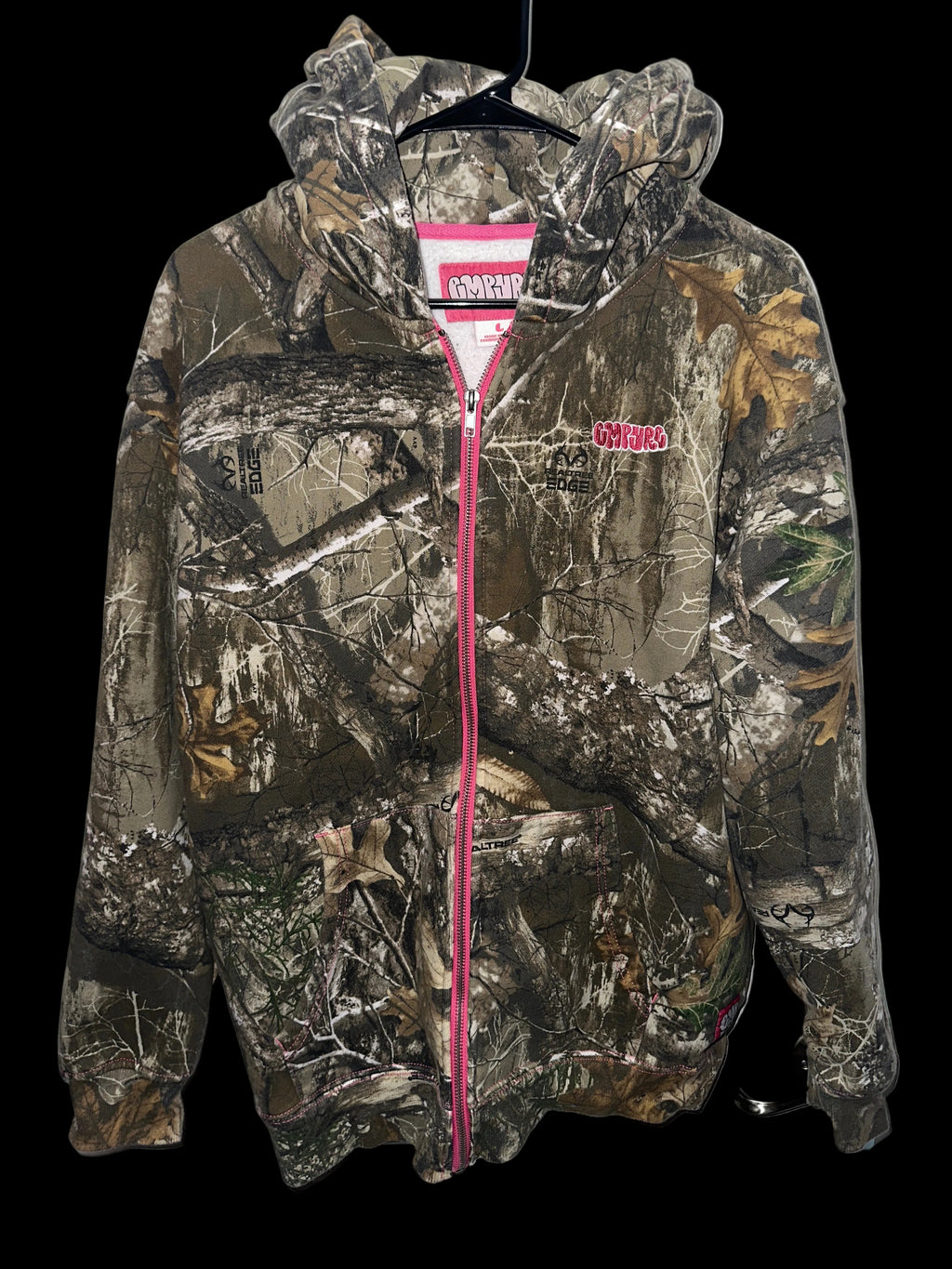 “Empyre” Camo Zip-Up Hoodie LG