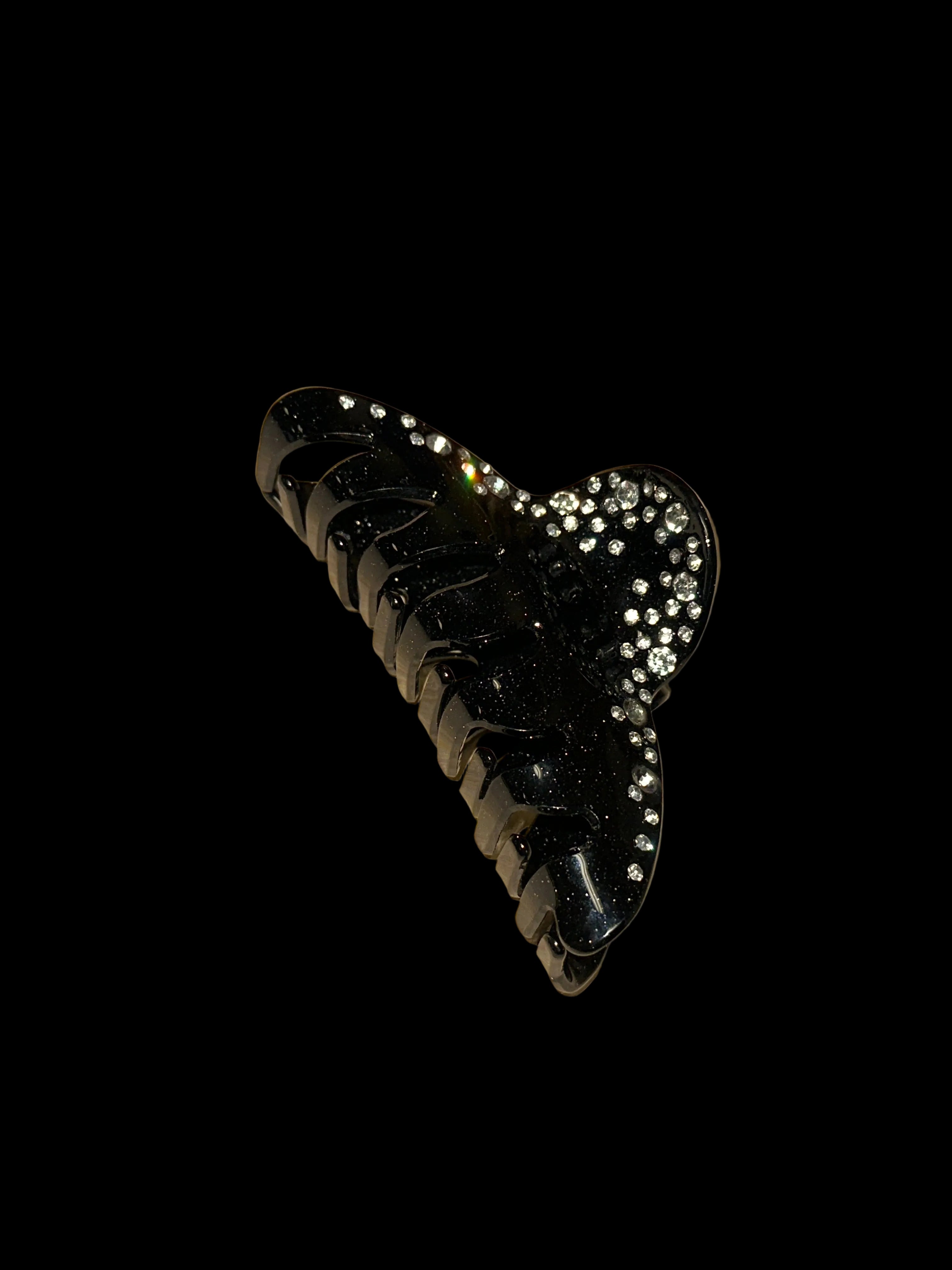 Sparkly Black Hair Clip