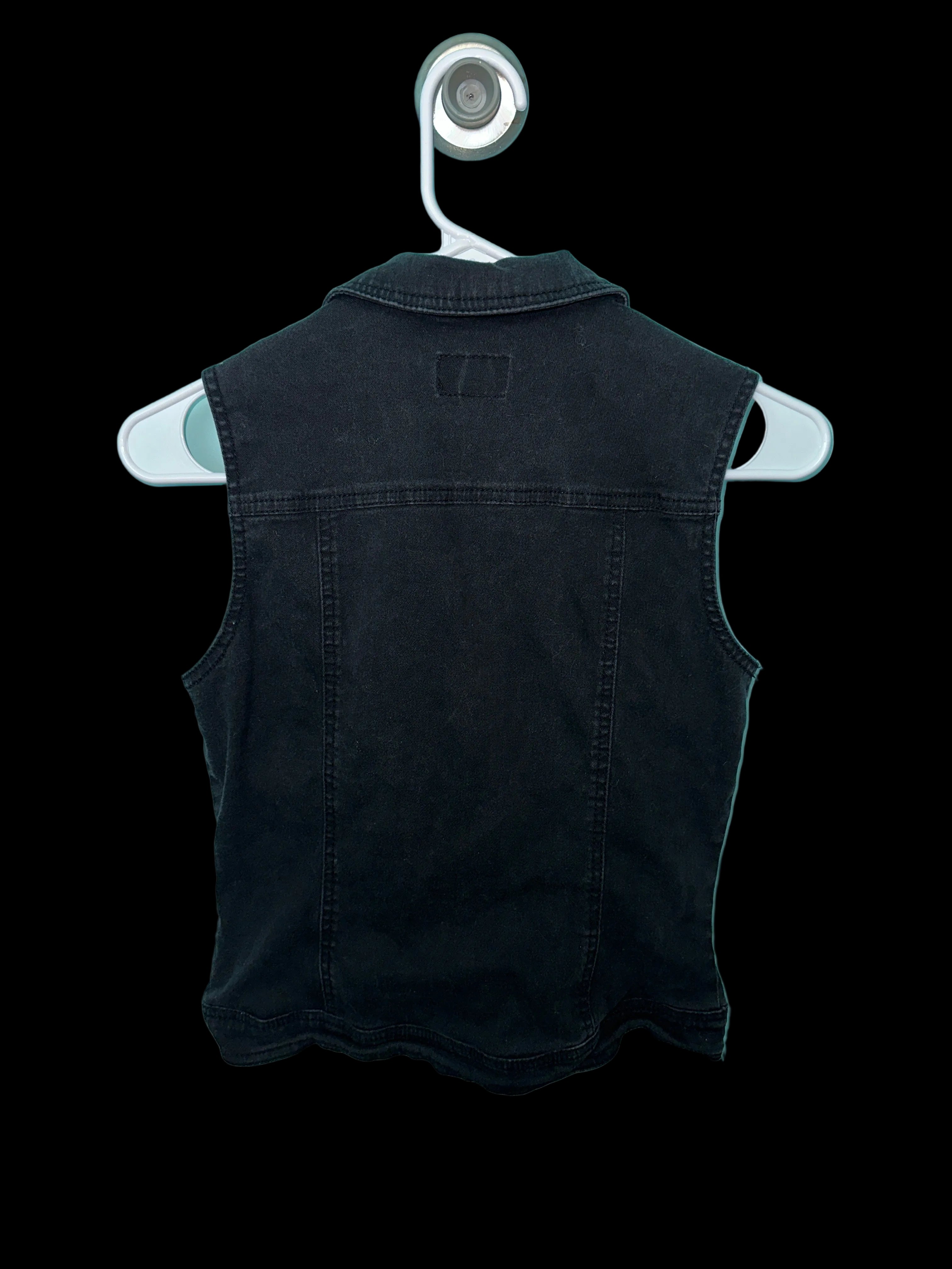 Black Denim Vest MED