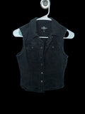 Black Denim Vest MED