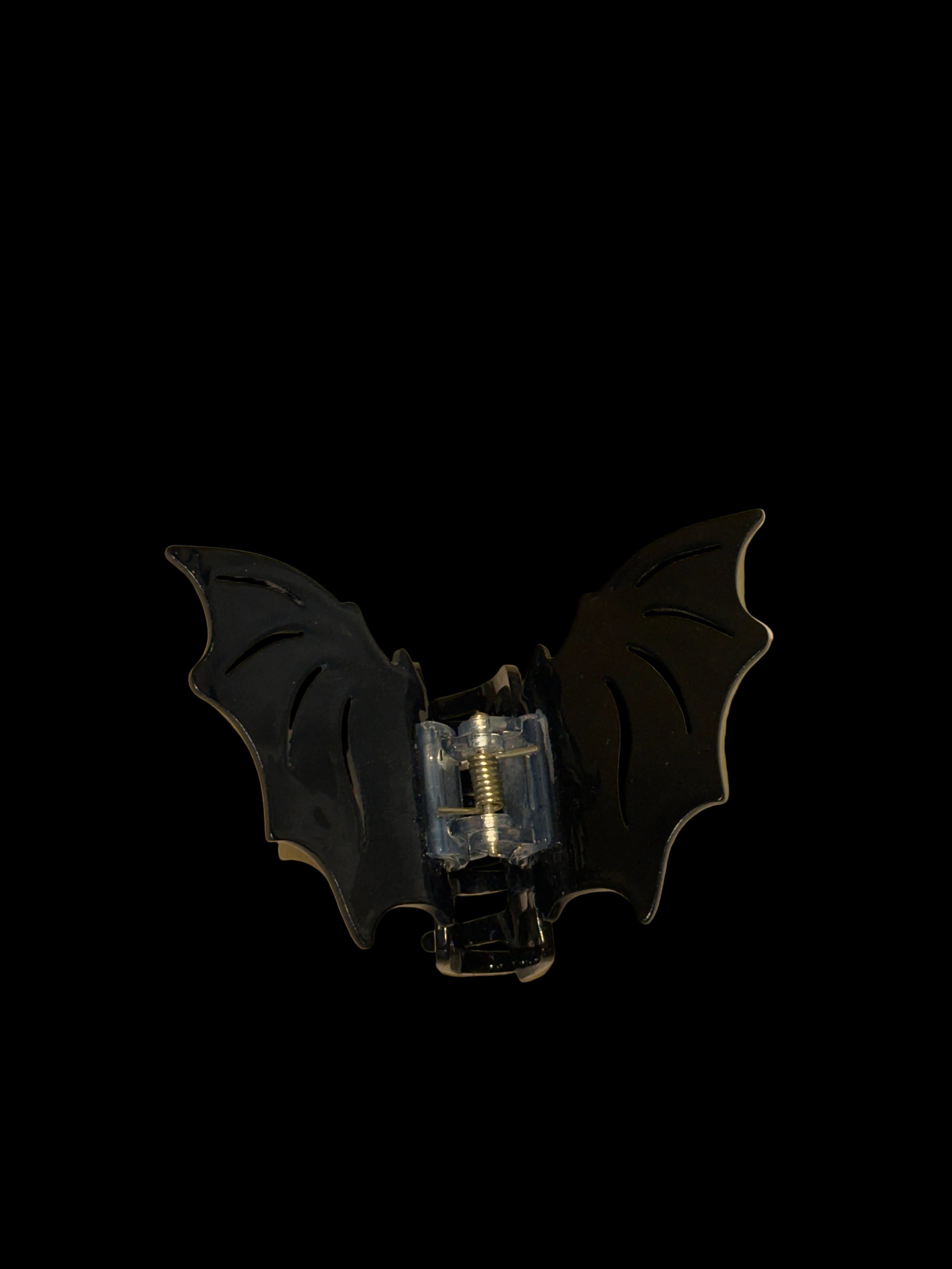 Black Bat Small Hair Clip