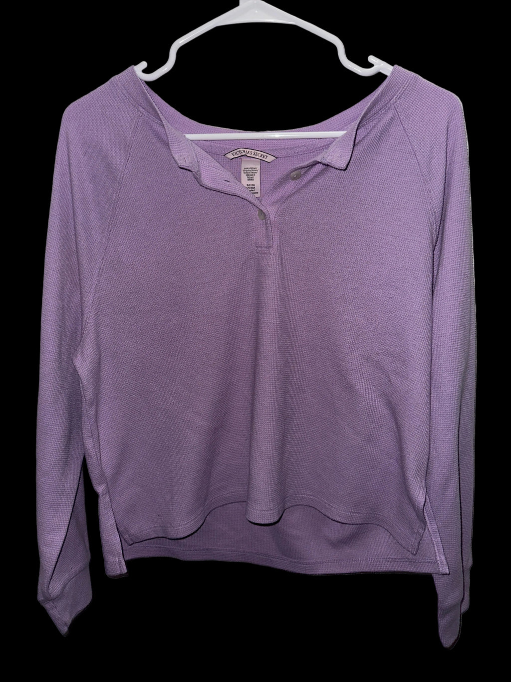 ‘Victoria’s Secret’ Lavender Long-Sleeve Top SM