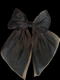 Black Mesh Hair Bow