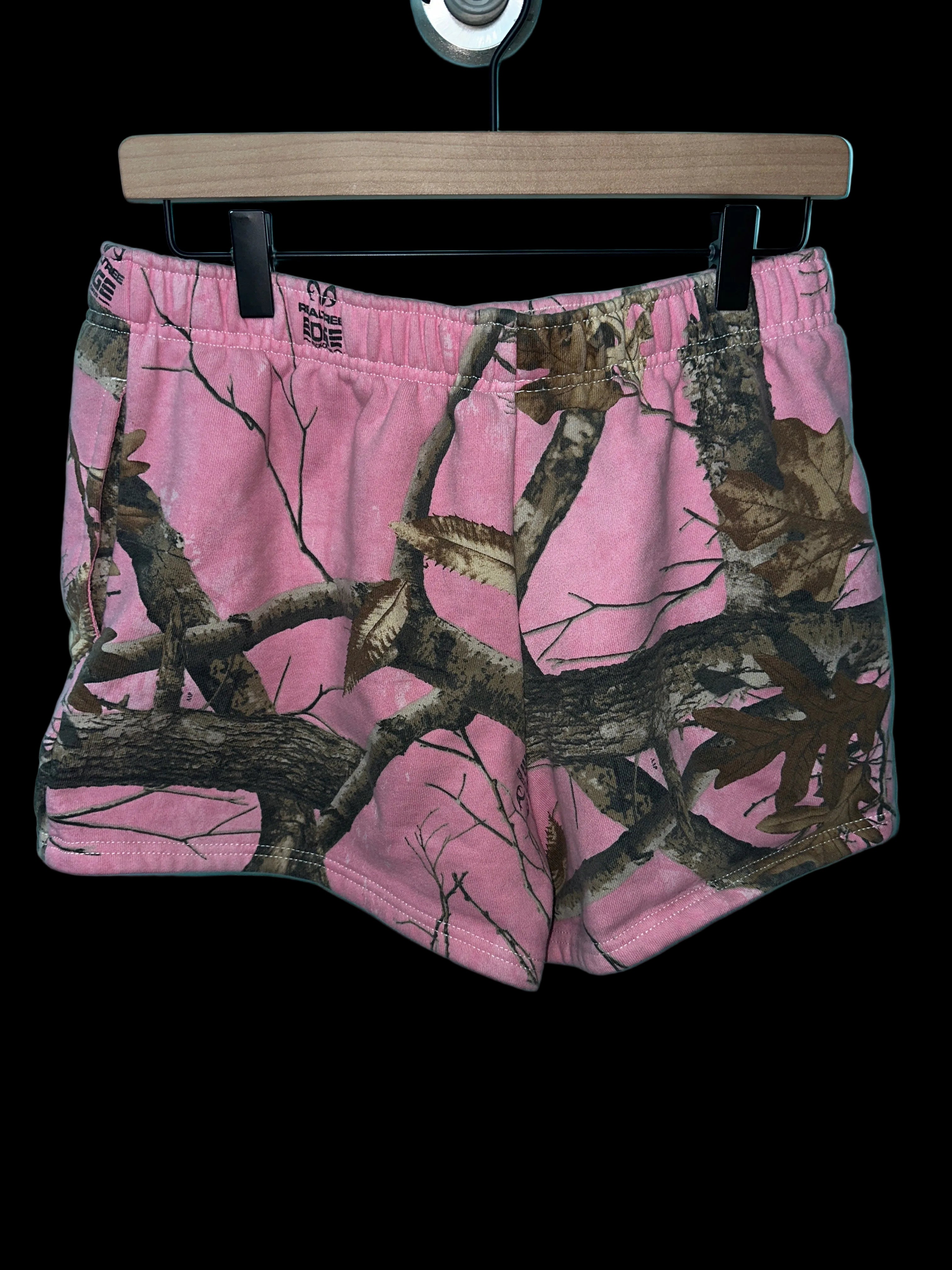 ‘Empyre’ Pink Camo Shorts MED