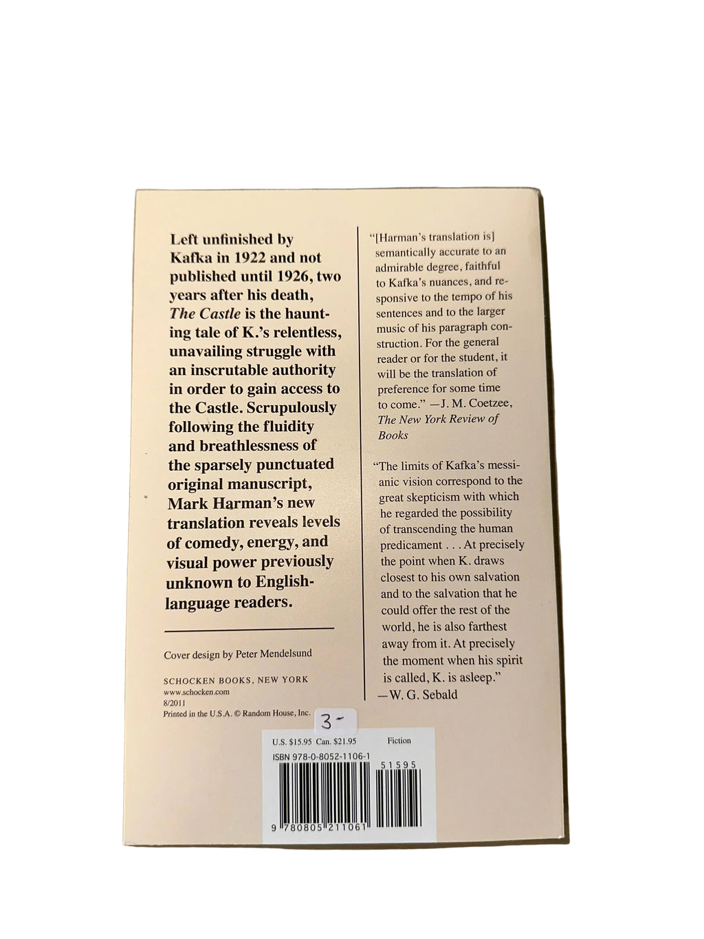 ‘The Castle’ By F. Kafka