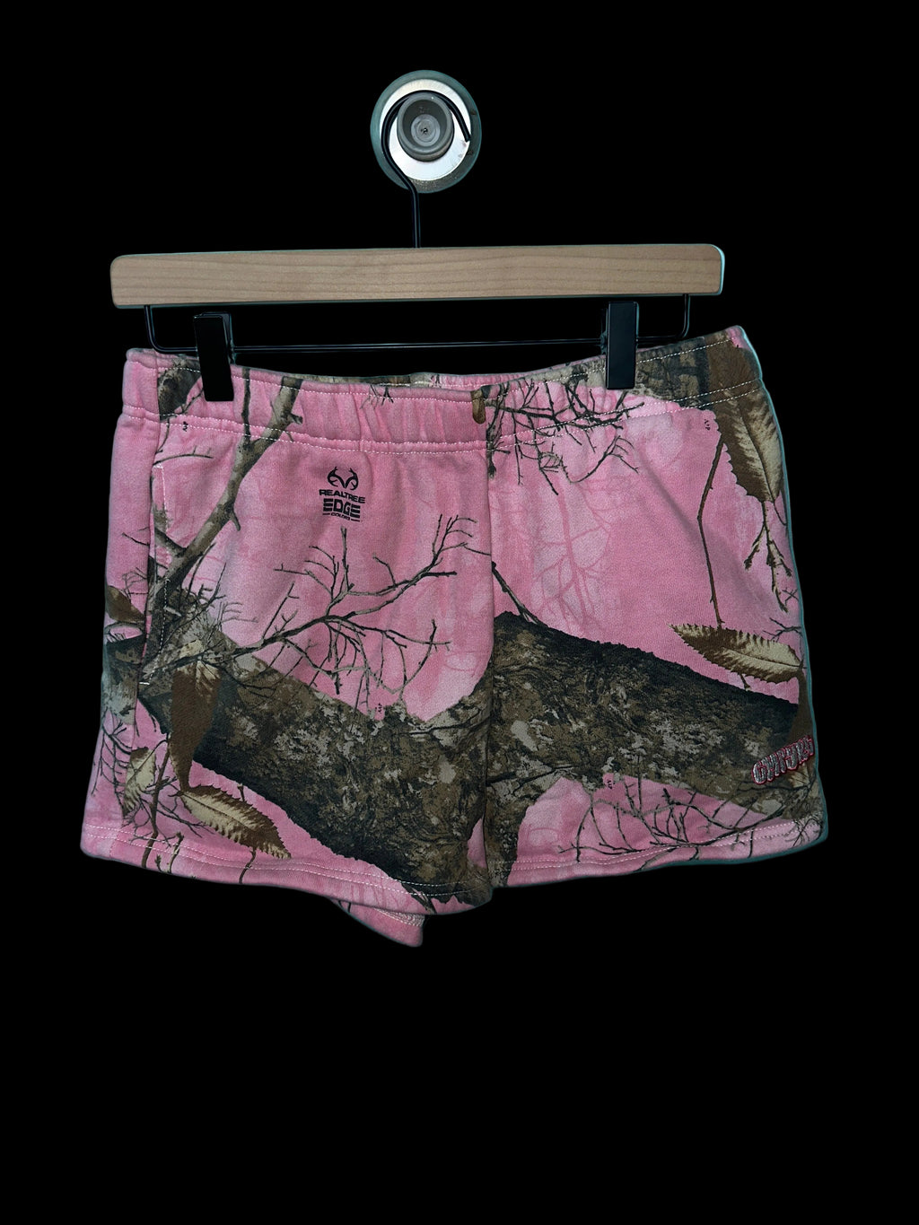 ‘Empyre’ Pink Camo Shorts MED