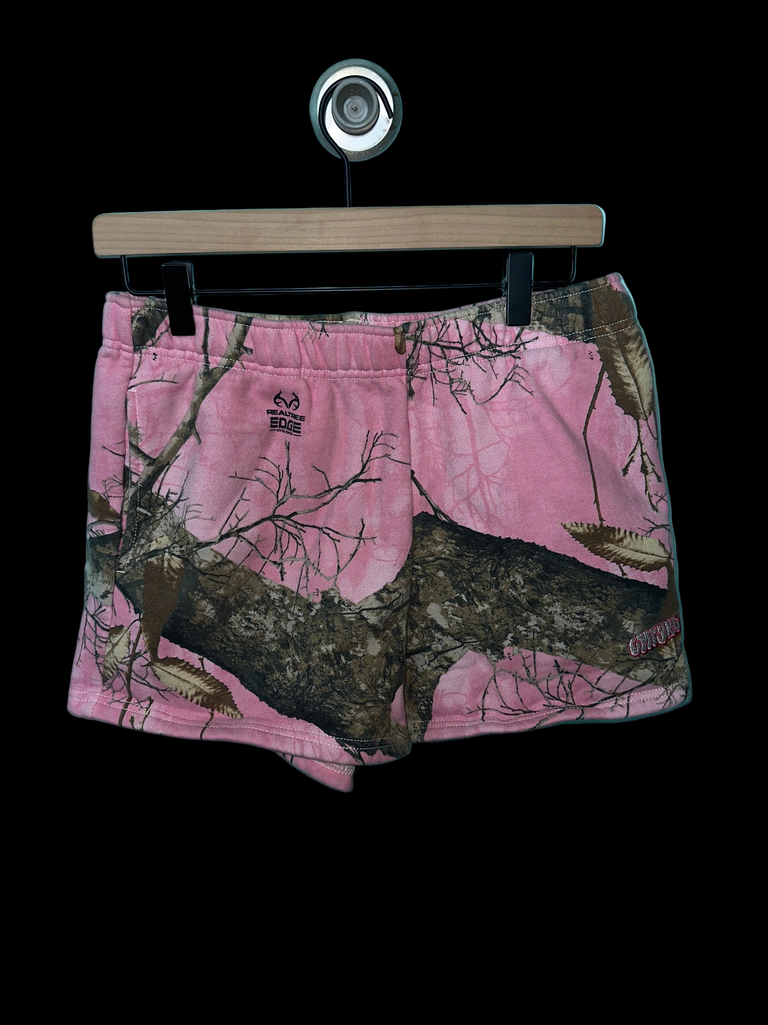 ‘Empyre’ Pink Camo Shorts MED