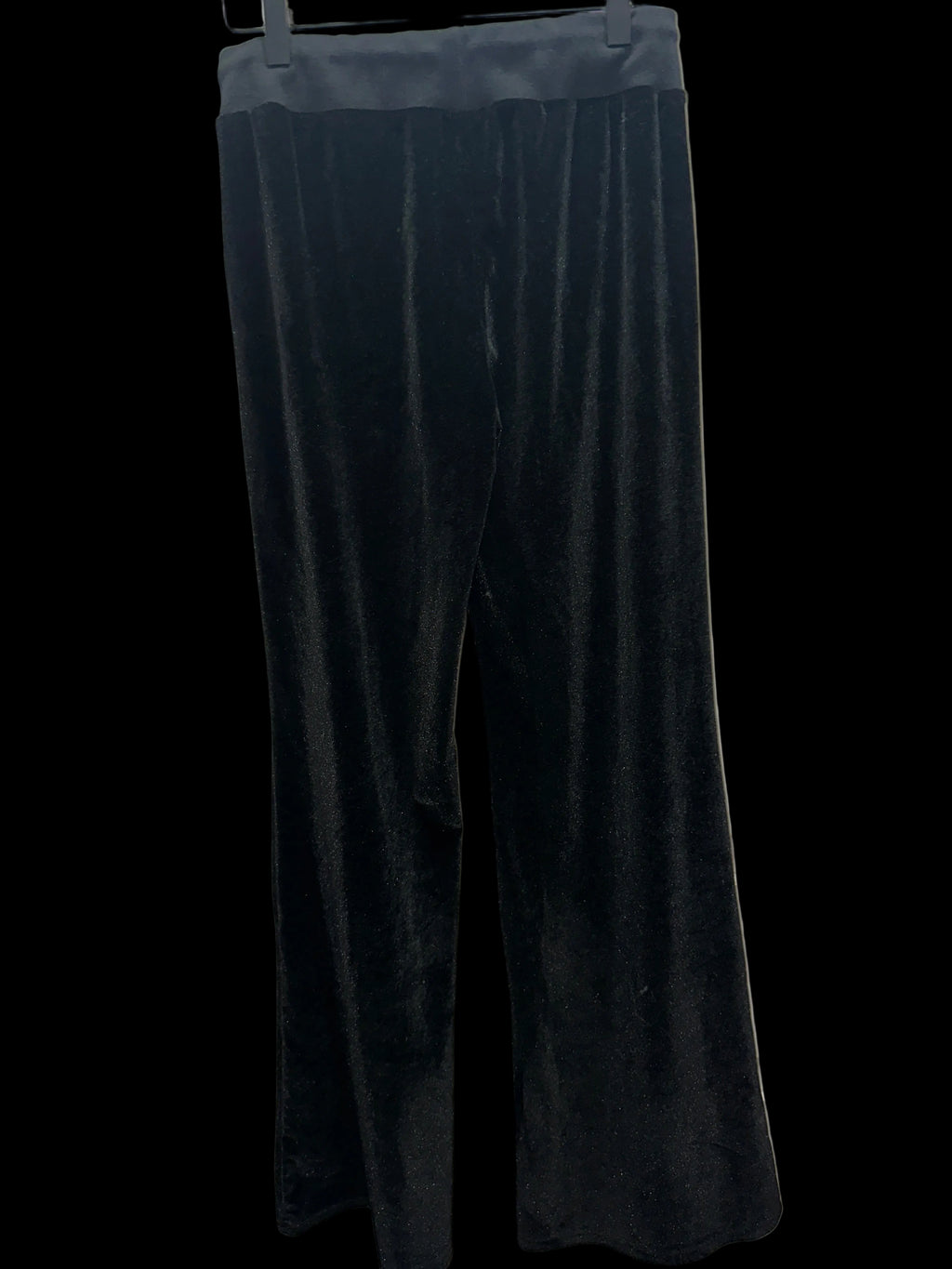 Black Velvet Tracksuit Pants MED