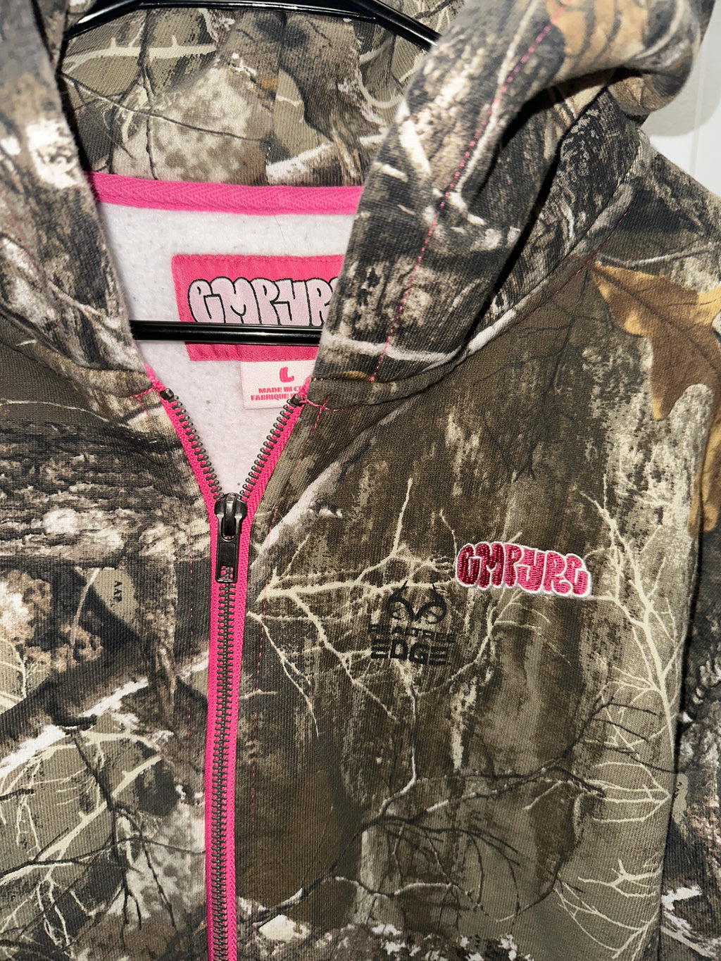 “Empyre” Camo Zip-Up Hoodie LG