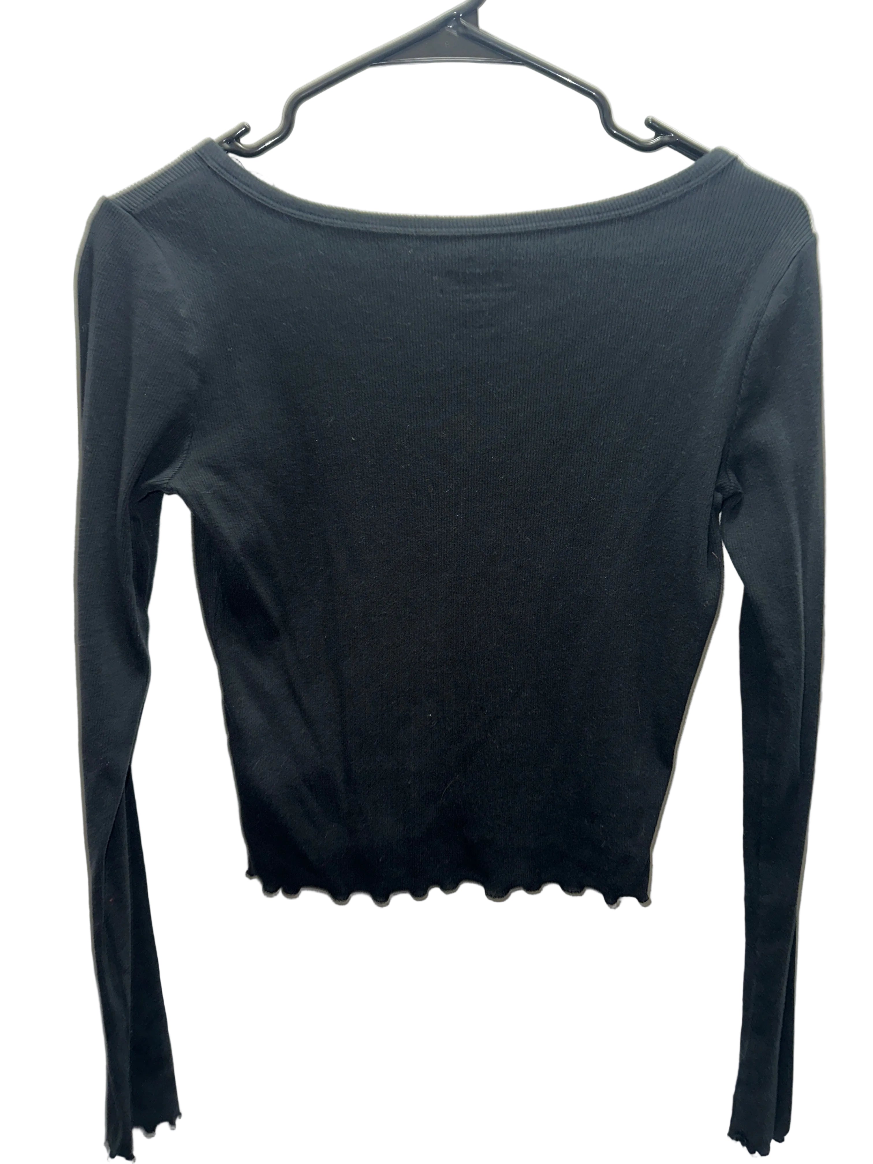 “Hollister” Cropped Long Sleeve Baby Tee SM