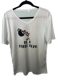 Be a Coffee Bean Woman’s V-Neck T-Shirt XL