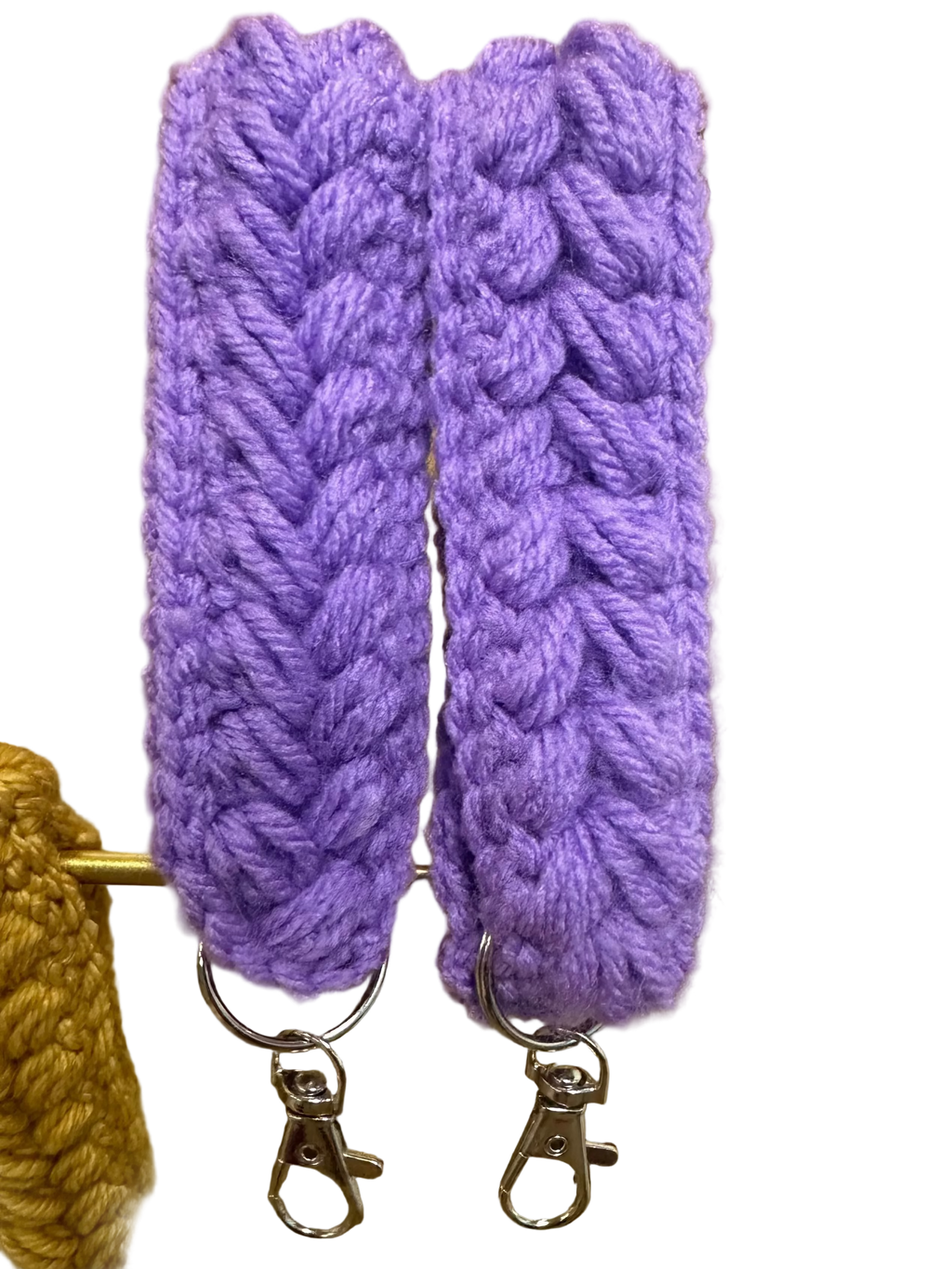 Crocheted Keychain- Purple