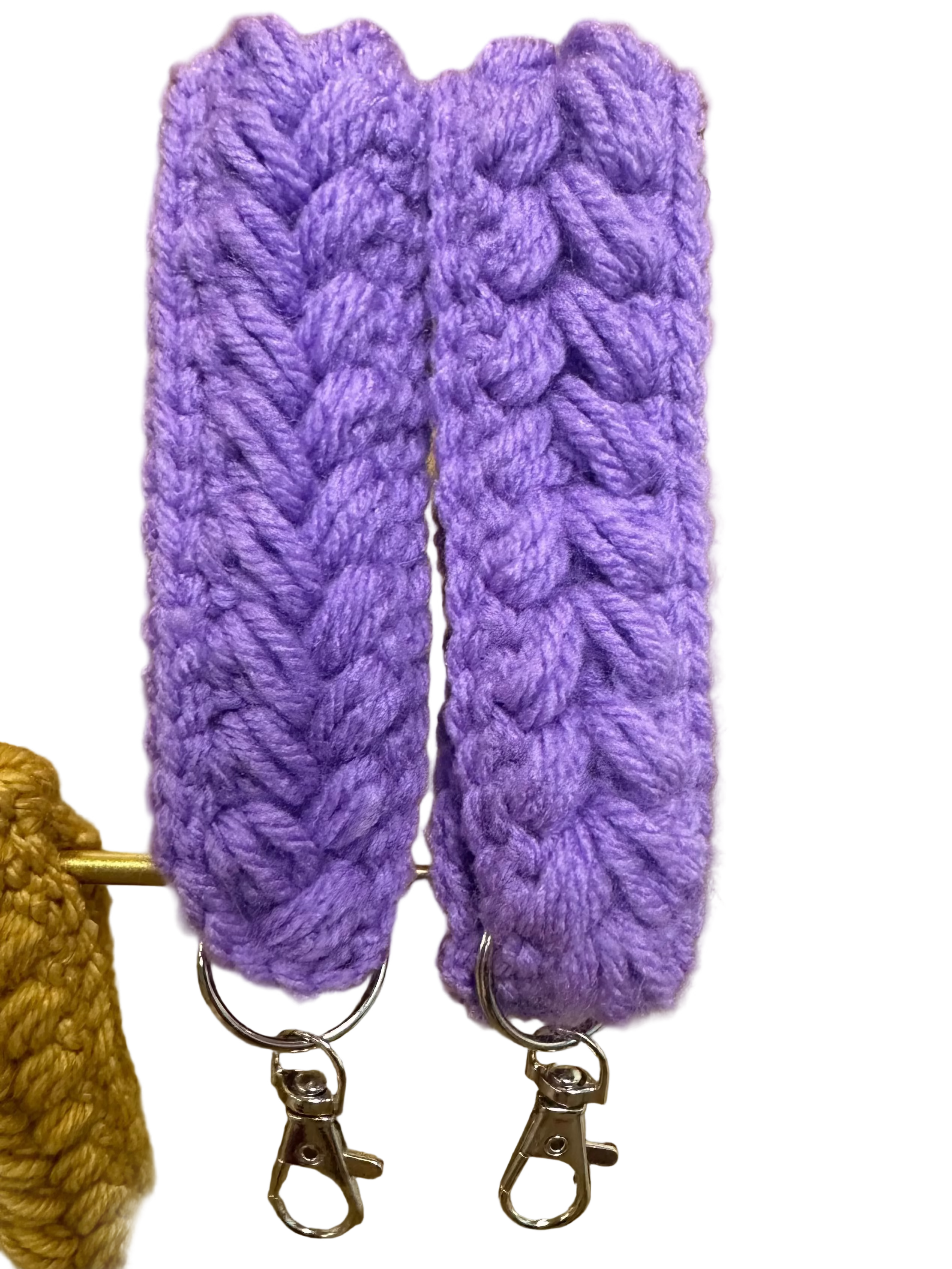 Crocheted Keychain- Purple
