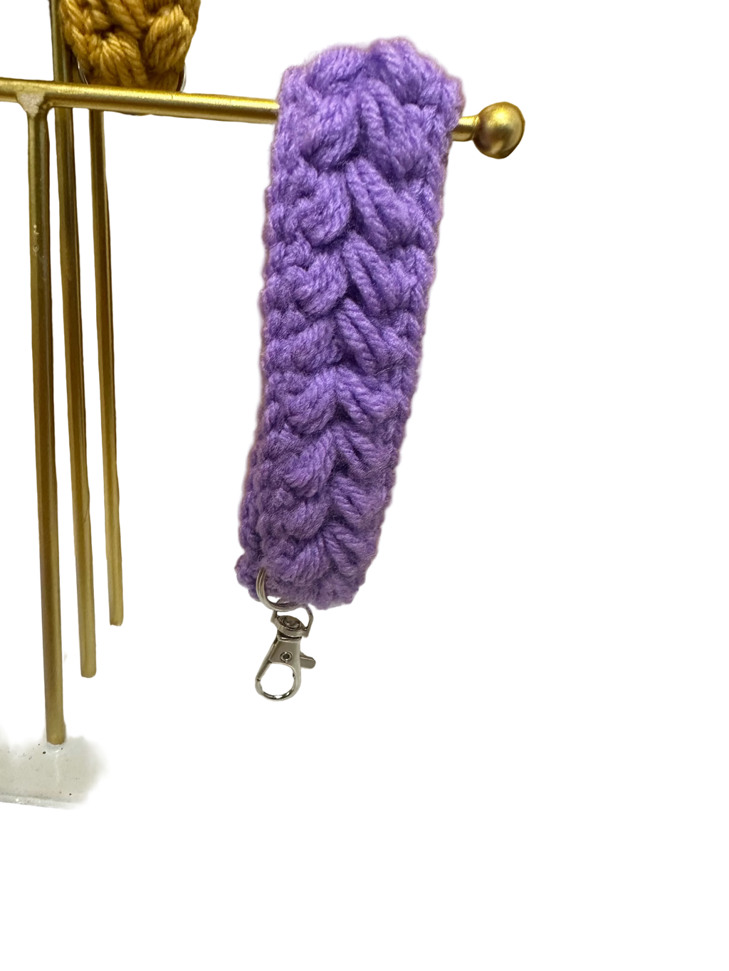Crocheted Keychain- Purple