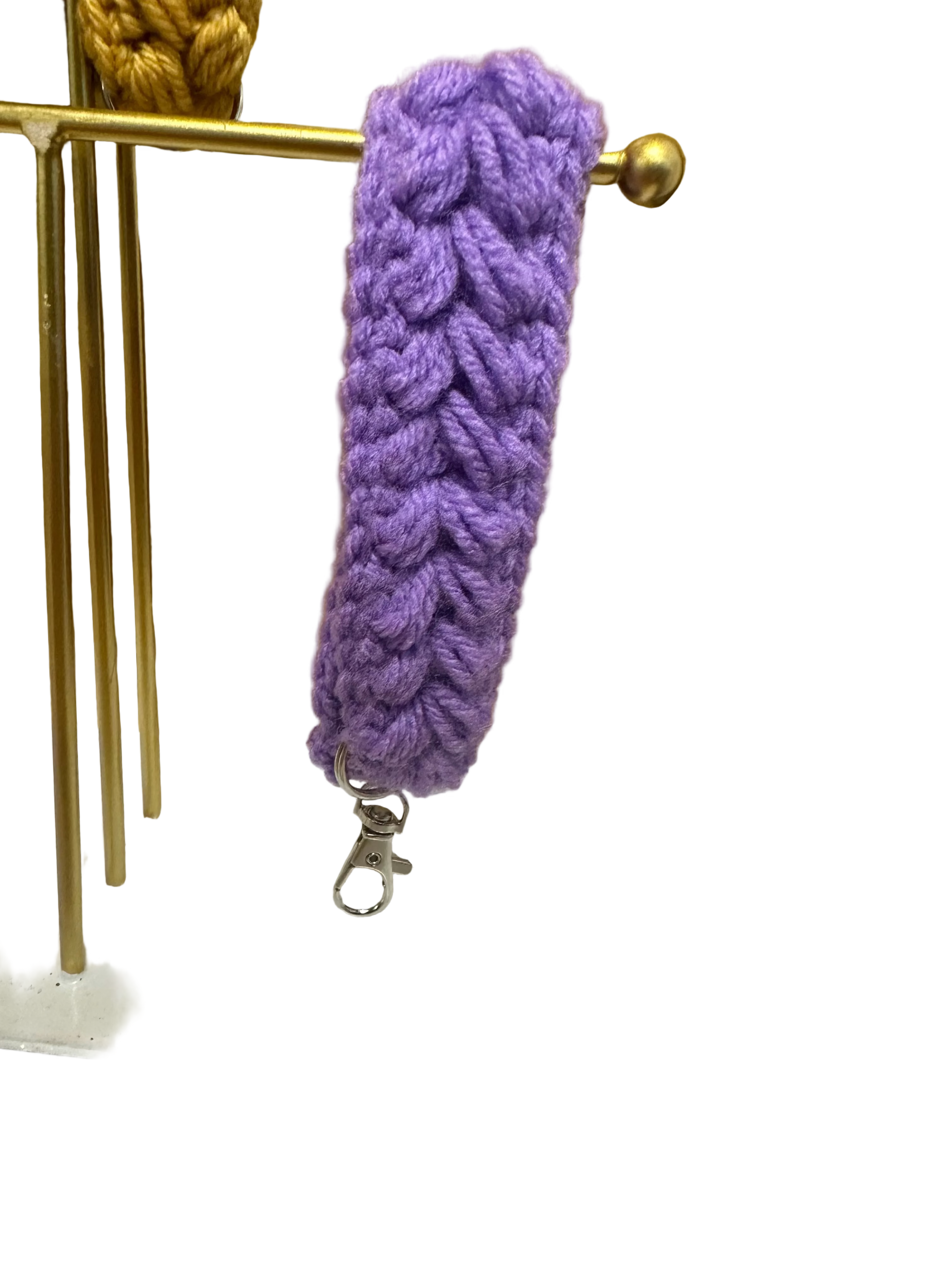 Crocheted Keychain- Purple