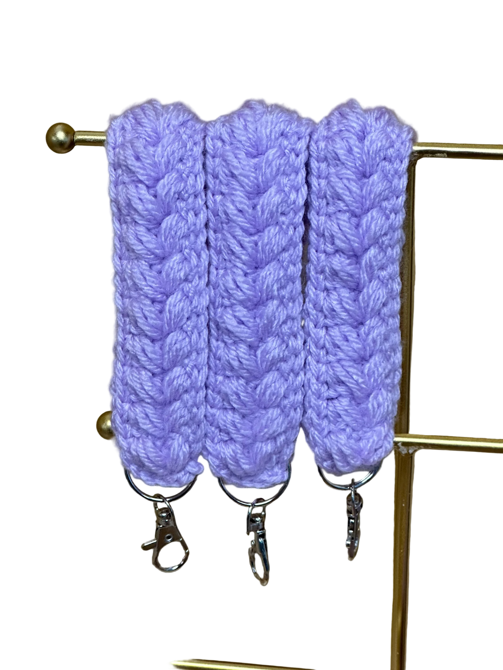 Crocheted Keychain- Lavender