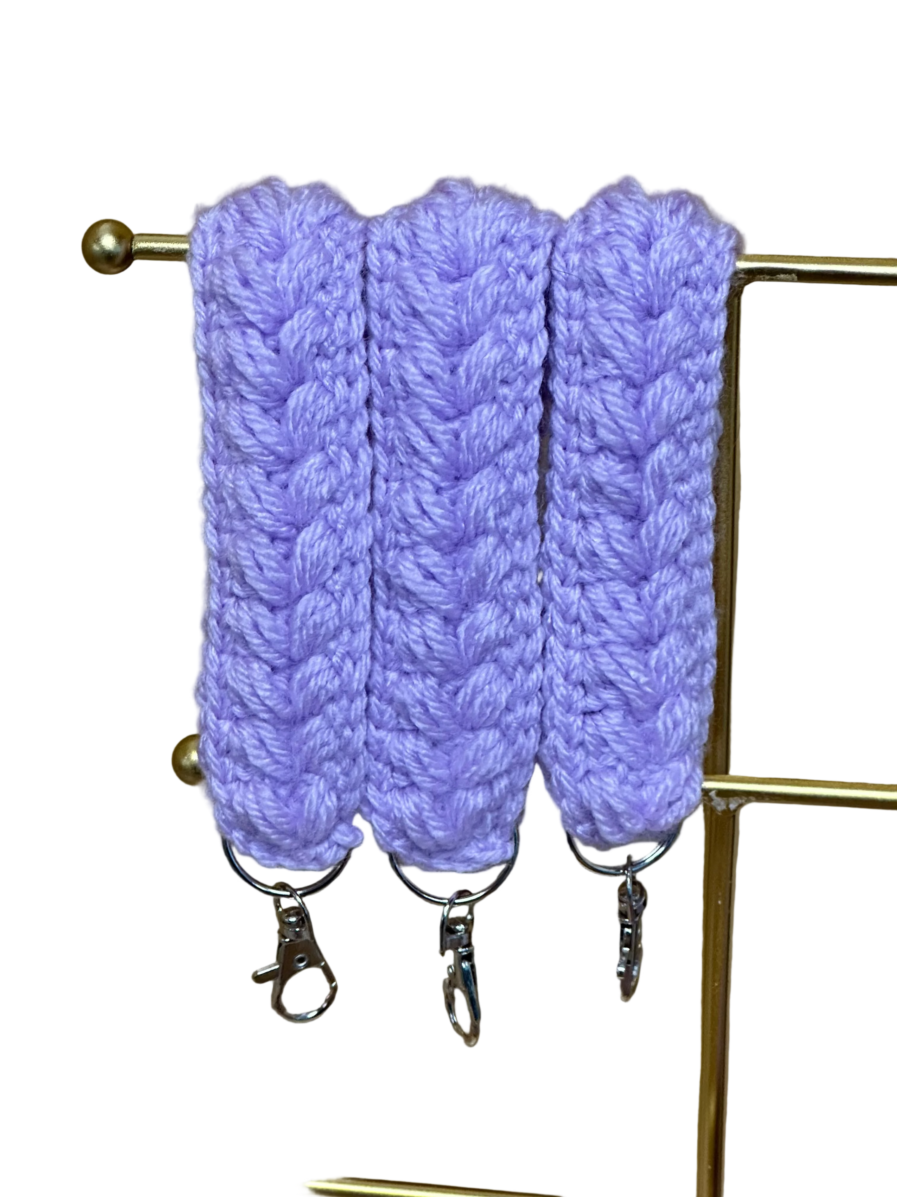 Crocheted Keychain- Lavender